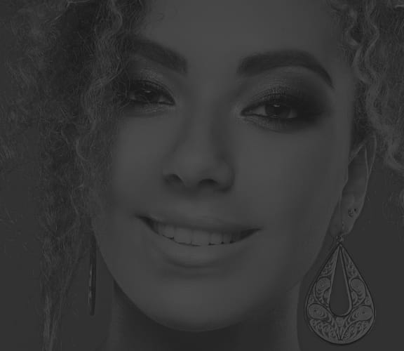 Woman with a pretty face and nice makeup