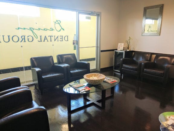 Interior view of reception area